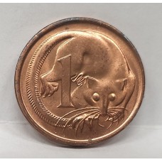 AUSTRALIA 1985 . ONE 1 CENT COIN . FEATHER-TAILED GLIDER